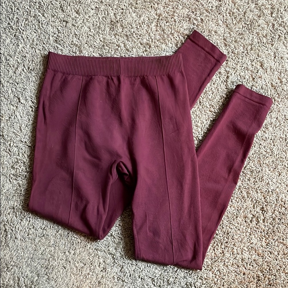 Maroon MeMoí Leggings S/M